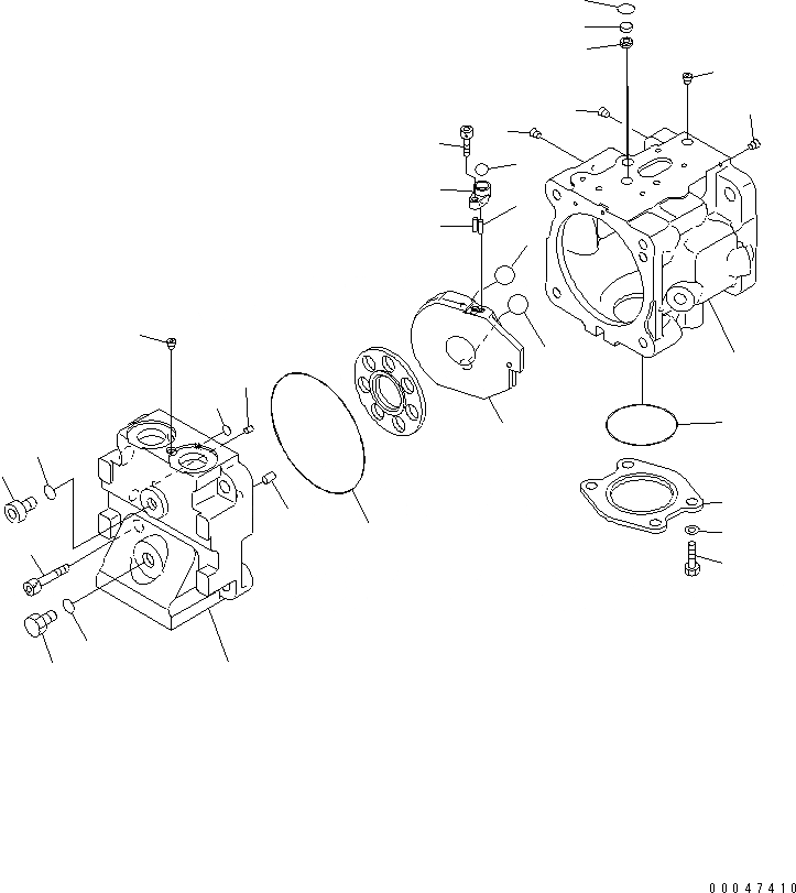 Схема запчастей Komatsu WA500-6 - ГИДР. НАСОС. (ВЕНТИЛЯТОР) (/)(№-) ОСНОВН. КОМПОНЕНТЫ И РЕМКОМПЛЕКТЫ