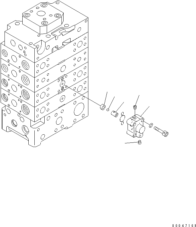 Схема запчастей Komatsu WA500-6 - ОСНОВН. КЛАПАН ( СЕКЦ.) (ДЛЯ E.C.S.S.) (9/9)(№-) ОСНОВН. КОМПОНЕНТЫ И РЕМКОМПЛЕКТЫ