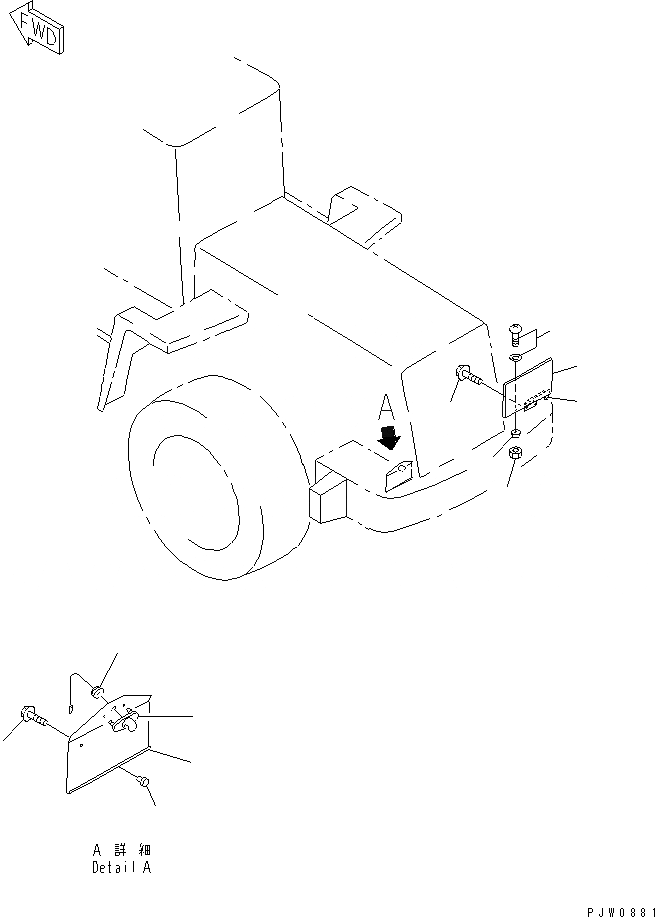 Схема запчастей Komatsu WA500-3 - КОРПУС АККУМУЛЯТОРА (КОМПОНЕНТЫ (ОБСЛУЖИВ-Е)) ЭЛЕКТРИКА