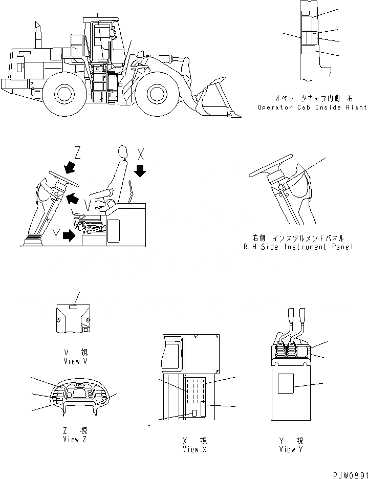 Схема запчастей Komatsu WA500-3 - МАРКИРОВКА (/)(№7-) КАТАЛОГИ ЗЧ