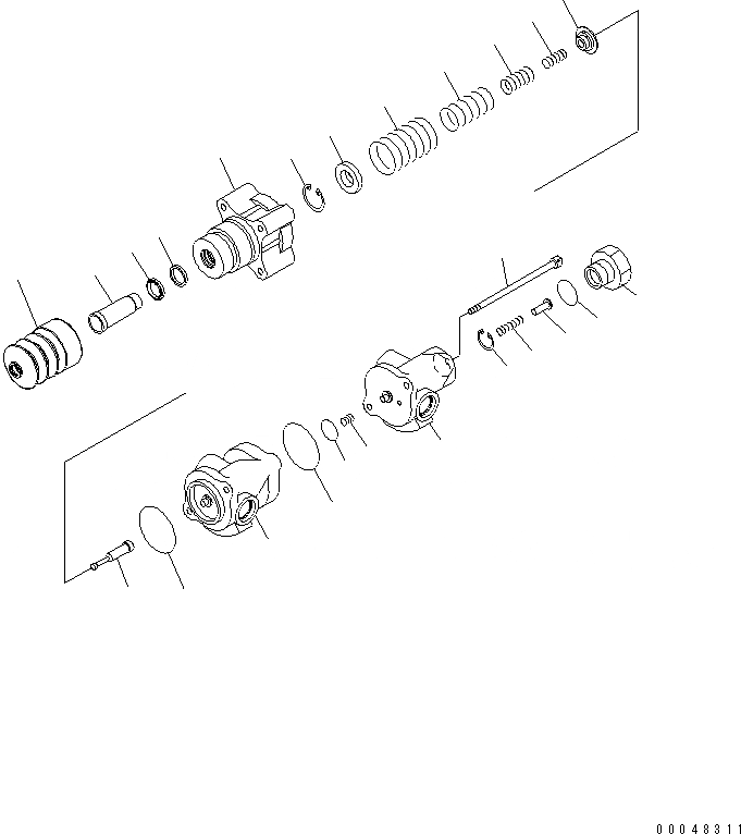 Схема запчастей Komatsu WA500-6R - ПОЛ (ТОРМОЗНОЙ КЛАПАН) (/) (ДЛЯ SEPARATE КАБИНА)(№-) КАБИНА ОПЕРАТОРА И СИСТЕМА УПРАВЛЕНИЯ