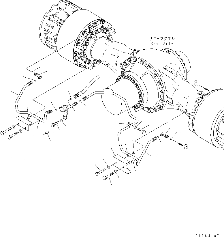 Схема запчастей Komatsu WA500-6R - УПРАВЛ-Е ТОРМОЗОМ (ДЛЯ ТОРМОЗ. СИСТЕМА ОХЛАЖДЕНИЯ) (ЗАДН. МОСТ ЛИНИЯ) (/)(№-) КАБИНА ОПЕРАТОРА И СИСТЕМА УПРАВЛЕНИЯ