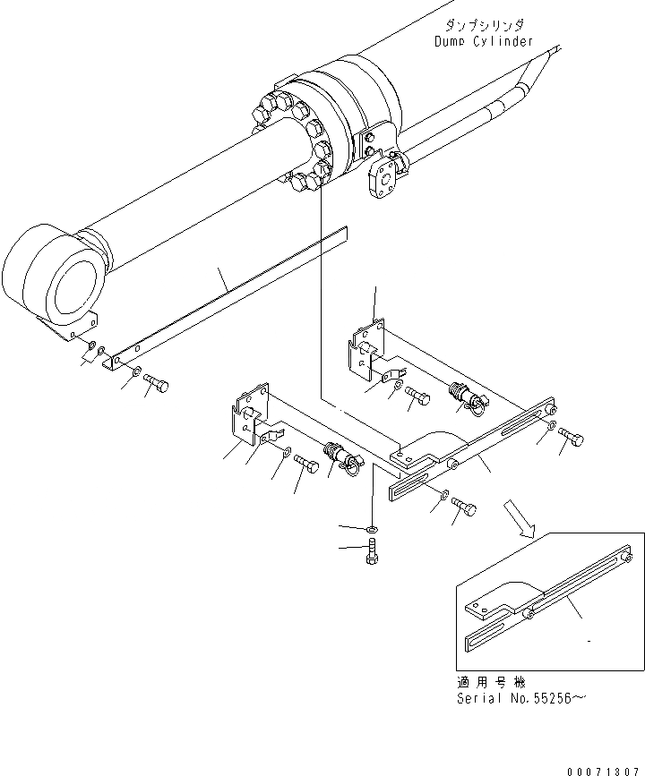 Схема запчастей Komatsu WA500-6 - КОВШ ПОЗИЦИОНЕР(№-) КАБИНА ОПЕРАТОРА И СИСТЕМА УПРАВЛЕНИЯ