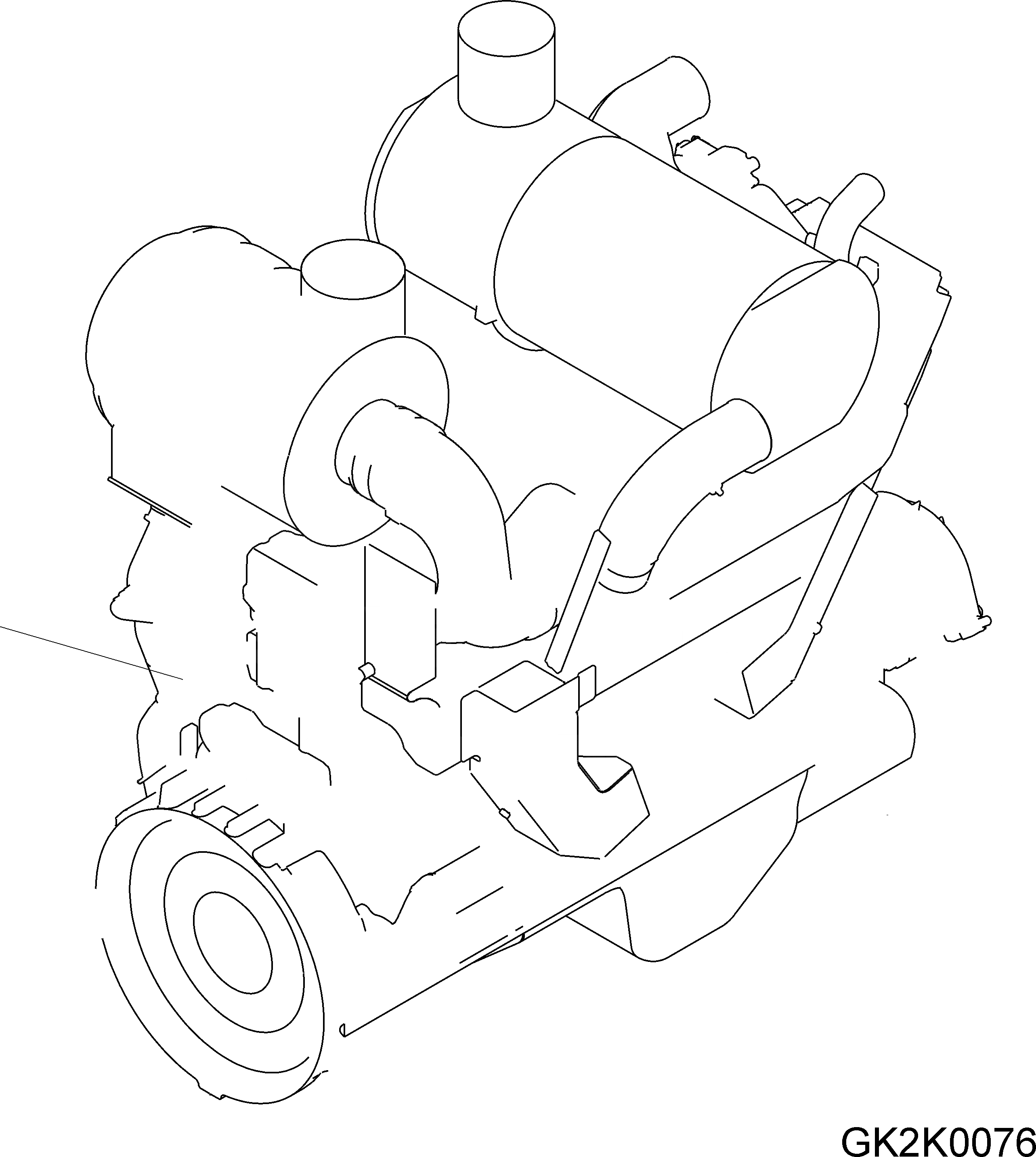 Схема запчастей Komatsu WA500-6 - DIESEL ДВИГАТЕЛЬ AA ДВИГАТЕЛЬ