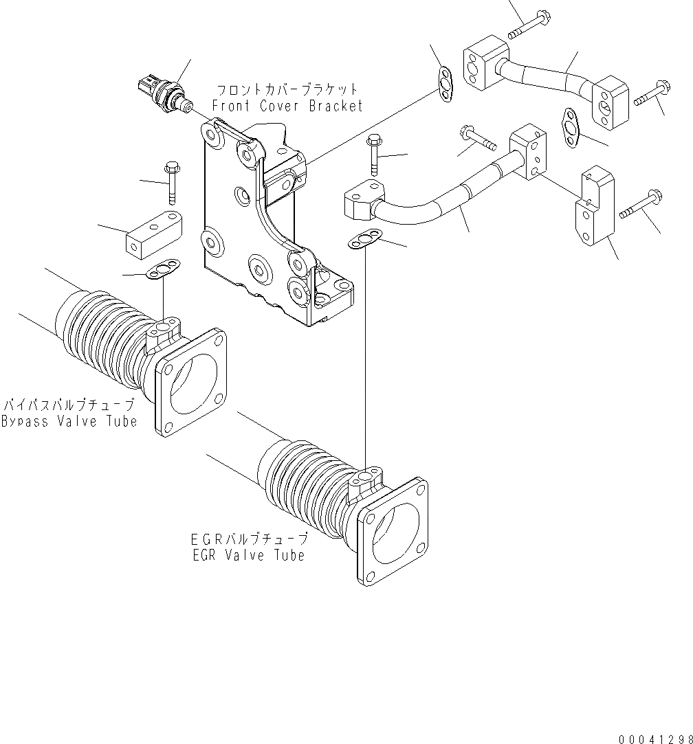 Схема запчастей Komatsu WA500-6 - ВЫПУСКН. GAS RECIRCULATION КЛАПАН (7/7) (ДАТЧИК ГРУППА) AA ДВИГАТЕЛЬ