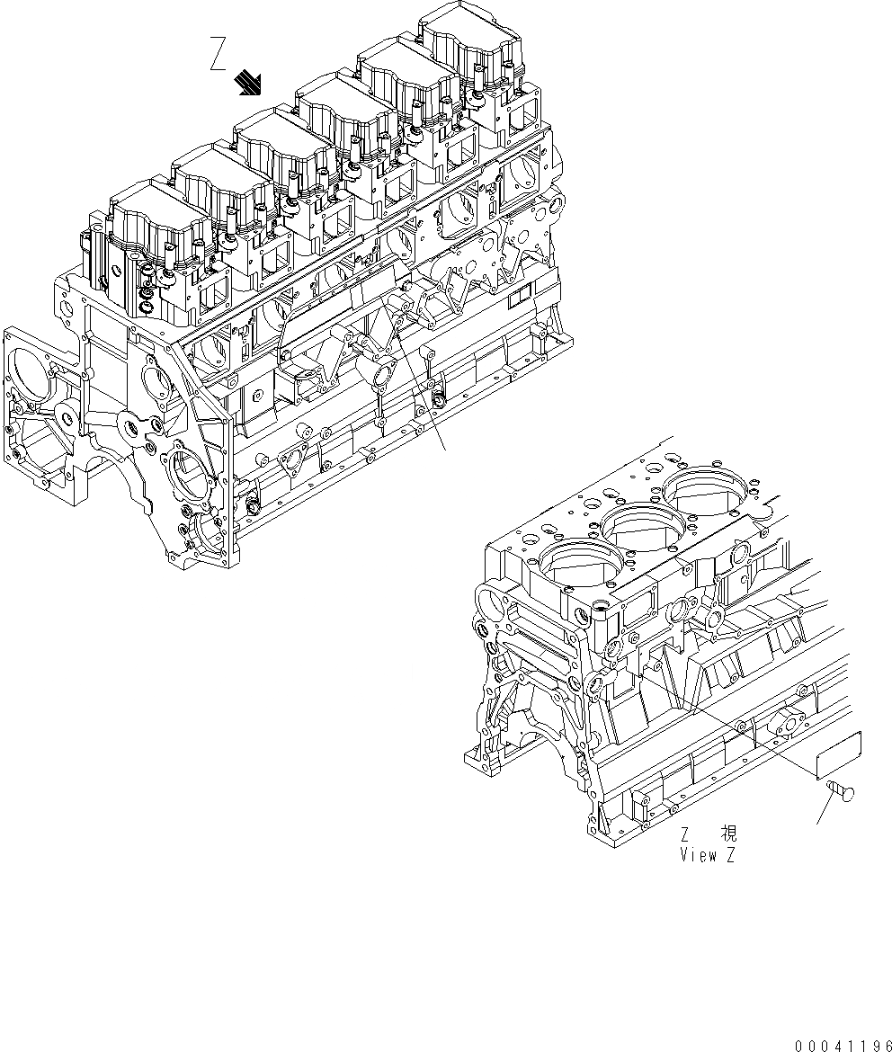 Схема запчастей Komatsu WA500-6 - ТАБЛИЧКИ ПЛАСТИНА (АНГЛ.) AA ДВИГАТЕЛЬ