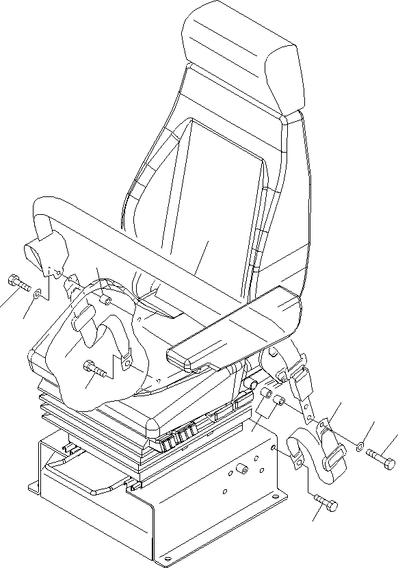 Схема запчастей Komatsu WA500-6 - РЕМЕНЬ БЕЗОПАСНОСТИ (78MM) K OPERATORґS ОБСТАНОВКА И СИСТЕМА УПРАВЛЕНИЯ