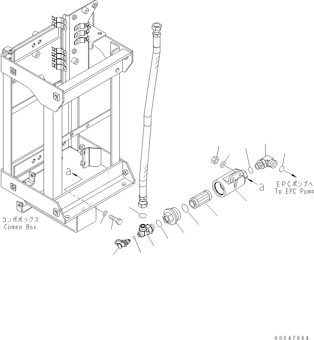 Схема запчастей Komatsu WA500-6 - ТОРМОЗ. COMPONET КОРПУС (АККУМУЛЯТОР ПОДАЧА ТРУБЫ) (/) K OPERATORґS ОБСТАНОВКА И СИСТЕМА УПРАВЛЕНИЯ