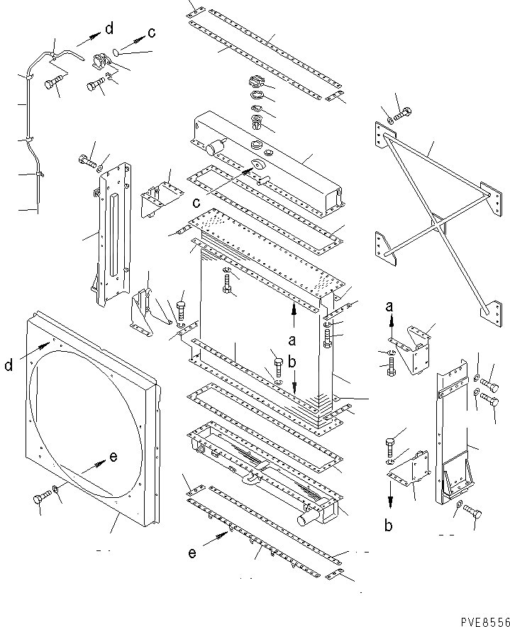Схема запчастей Komatsu WA600-1 - РАДИАТОР (ДЛЯ СТРАН ЕС DINAMIC NOISE) КОМПОНЕНТЫ ДВИГАТЕЛЯ И ЭЛЕКТРИКА
