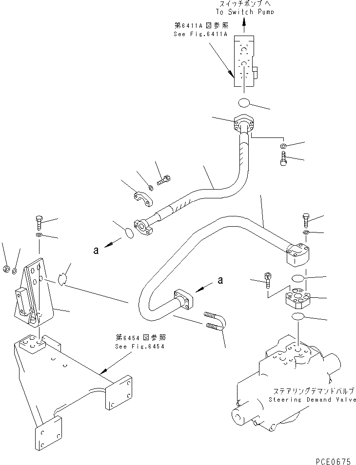 Схема запчастей Komatsu WA600-1 - ГИДРОЛИНИЯ (ЛИНИЯ ПОДАЧИ) (/) (ДЛЯ УПРАВЛ-Е ДЖОЙСТИКОМ) (БЕЗ ФИЛЬТР)(№88-) УПРАВЛ-Е РАБОЧИМ ОБОРУДОВАНИЕМ