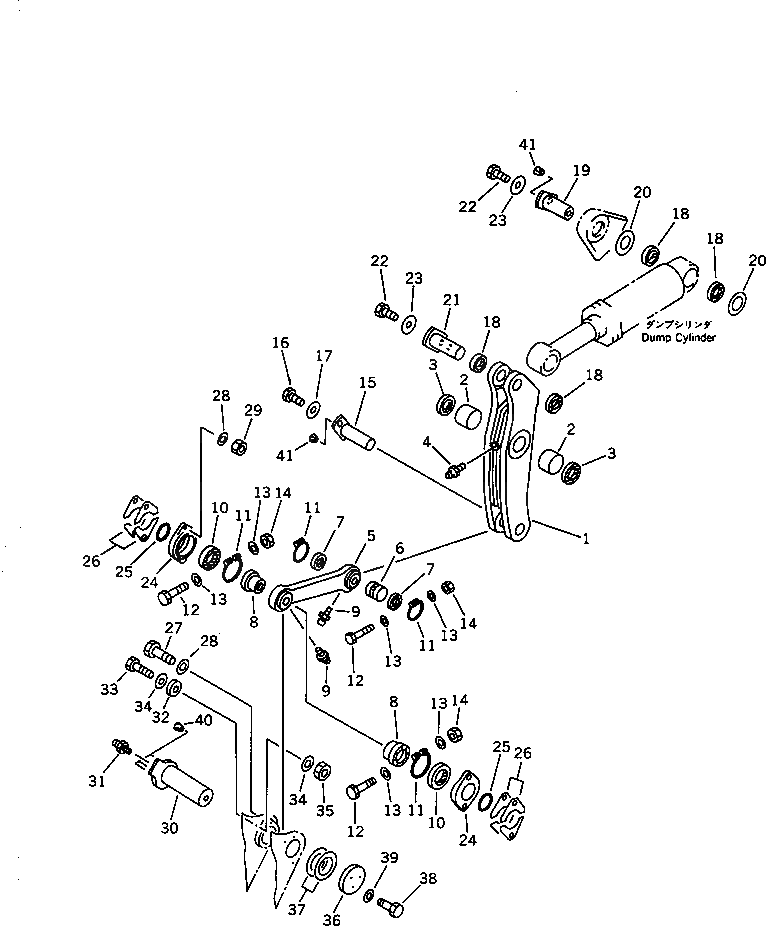 Схема запчастей Komatsu WA600-1 - КОЛЕНЧАТЫЙ РЫЧАГ (ДЛЯ КОРОТК. РУКОЯТЬ)(№79-8) РАБОЧЕЕ ОБОРУДОВАНИЕ