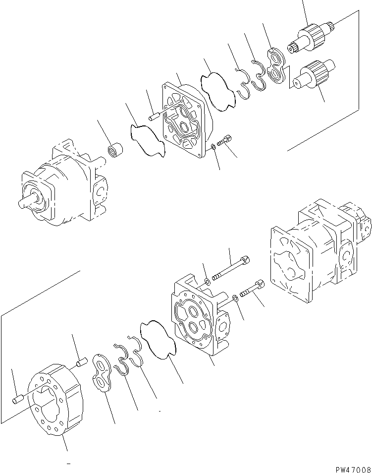 Схема запчастей Komatsu WA600-1H - ГИДР. НАСОС. (/) (РАБОЧЕЕ ОБОРУДОВАНИЕ /) УПРАВЛ-Е РАБОЧИМ ОБОРУДОВАНИЕМ