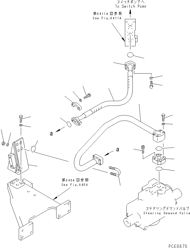 Схема запчастей Komatsu WA600-1 - ГИДРОЛИНИЯ (ЛИНИЯ ПОДАЧИ) (/) (ДЛЯ УПРАВЛ-Е ДЖОЙСТИКОМ) (БЕЗ ФИЛЬТР)(№8-) УПРАВЛ-Е РАБОЧИМ ОБОРУДОВАНИЕМ