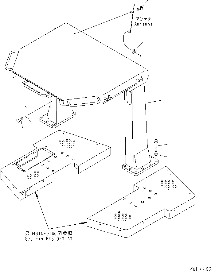 Схема запчастей Komatsu WA600-3 - СИСТЕМА ROPS КАБИНА ОПЕРАТОРА И СИСТЕМА УПРАВЛЕНИЯ