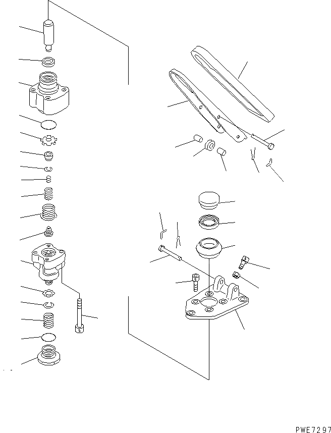 Схема запчастей Komatsu WA600-3 - ПОЛ SUB (ОДИНОЧН. ТОРМОЗН. КЛАПАН ВНУТР. ЧАСТИ)(№9-) КАБИНА ОПЕРАТОРА И СИСТЕМА УПРАВЛЕНИЯ