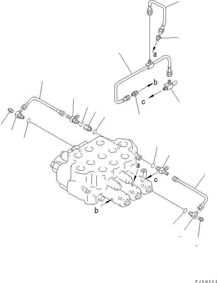 Схема запчастей Komatsu WA600-3D - УПРАВЛЯЮЩ. КЛАПАН (3-Х СЕКЦИОНН.) (/) ОСНОВН. КОМПОНЕНТЫ И РЕМКОМПЛЕКТЫ