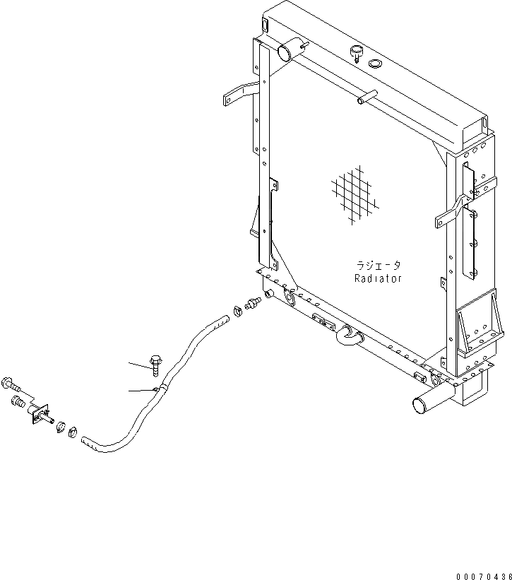Схема запчастей Komatsu WA600-3 - РАДИАТОР (СИСТЕМА ТРУБ РАДИАТОРА ЭЛЕМЕНТЫ КРЕПЛЕНИЯ)(№-) СИСТЕМА ОХЛАЖДЕНИЯ