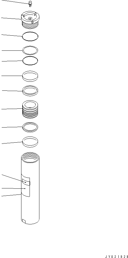 Схема запчастей Komatsu WA600-3 - АККУМУЛЯТОР (ДЛЯ ТОРМОЗ.) ОСНОВН. КОМПОНЕНТЫ И РЕМКОМПЛЕКТЫ
