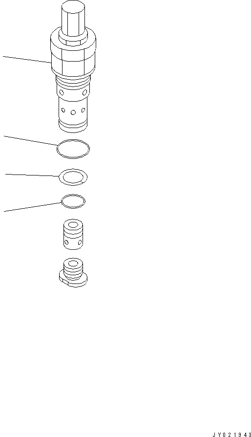Схема запчастей Komatsu WA600-3 - РАЗГРУЗ. КЛАПАН (--40C)(№-) ОСНОВН. КОМПОНЕНТЫ И РЕМКОМПЛЕКТЫ