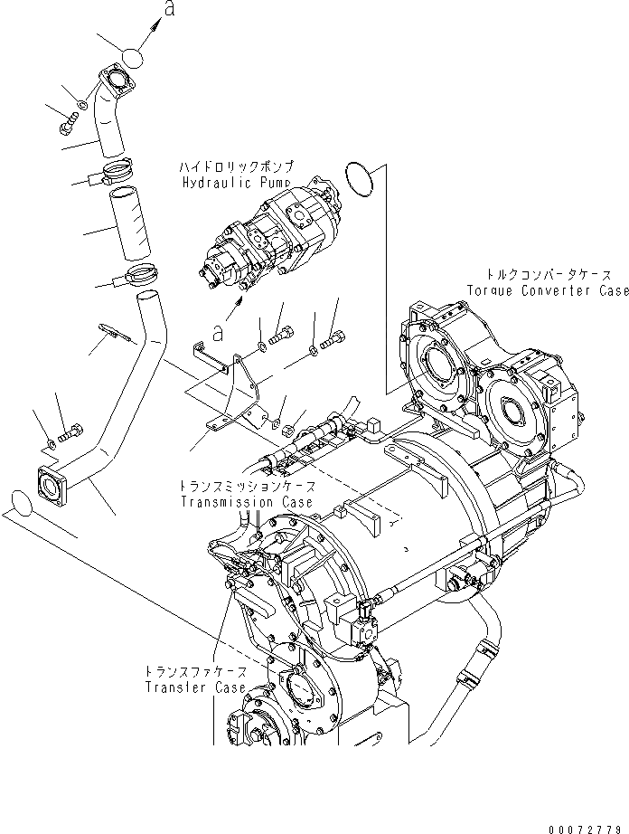 Схема запчастей Komatsu WA600-6 - ГИДРОТРАНСФОРМАТОР И ТРАНСМИССИЯ (ГИДРОТРАНСФОРМАТОР НАСОС ТРУБЫ)(№7-) ГИДРОТРАНСФОРМАТОР И ТРАНСМИССИЯ