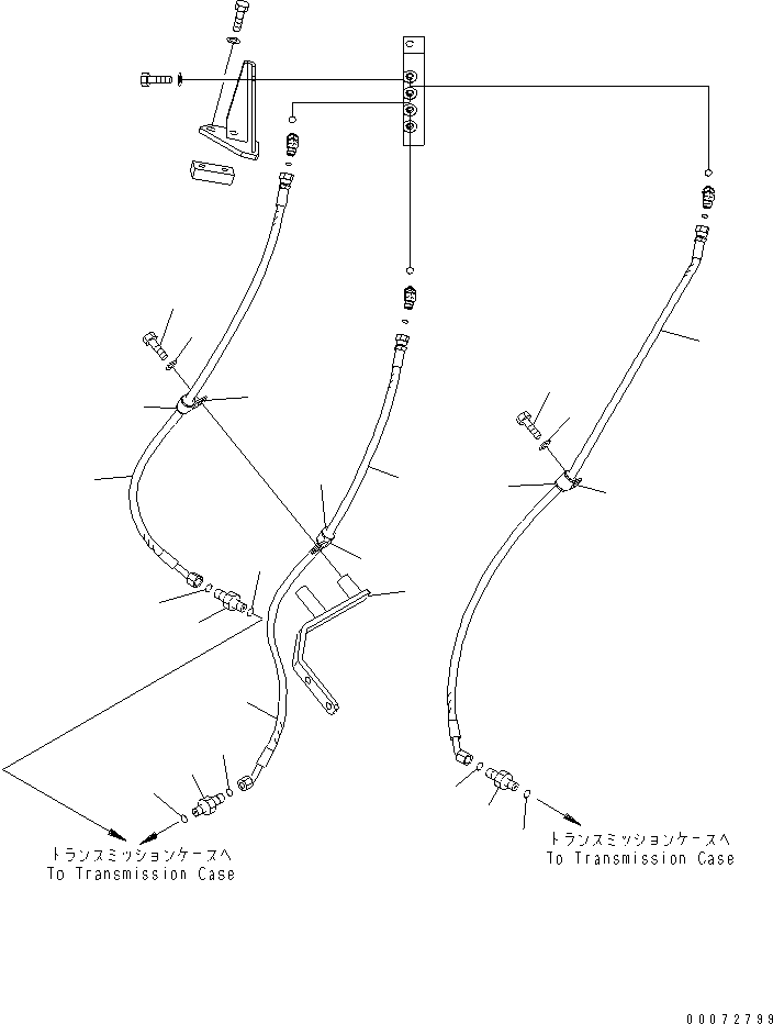 Схема запчастей Komatsu WA600-6 - ГИДРОТРАНСФОРМАТОР И ТРАНСМИССИЯ (P.M. CLINIC ЛИНИЯ¤ /)(№7-) ГИДРОТРАНСФОРМАТОР И ТРАНСМИССИЯ