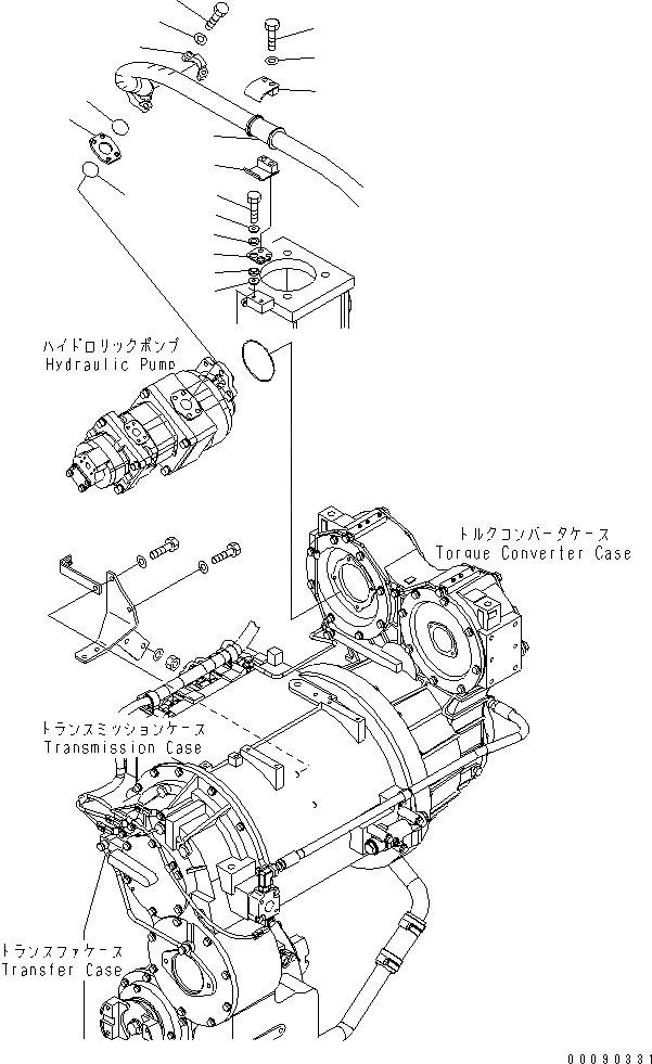 Схема запчастей Komatsu WA600-6 - ГИДРОТРАНСФОРМАТОР И ТРАНСМИССИЯ (ГИДРОТРАНСФОРМАТОР НАСОС ТРУБЫ)(№-) ГИДРОТРАНСФОРМАТОР И ТРАНСМИССИЯ