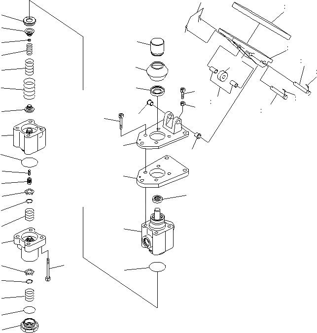 Схема запчастей Komatsu WA600-6 - ПОЛ SUB (СДВОЕНН. КЛАПАН)(№7-) КАБИНА ОПЕРАТОРА И СИСТЕМА УПРАВЛЕНИЯ