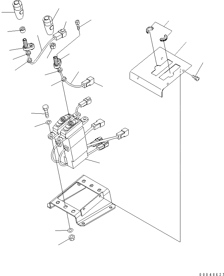 Схема запчастей Komatsu WA600-6 - ПОЛ SUB (РЫЧАГ OF СТРЕЛА И КОВШ)(№-) КАБИНА ОПЕРАТОРА И СИСТЕМА УПРАВЛЕНИЯ