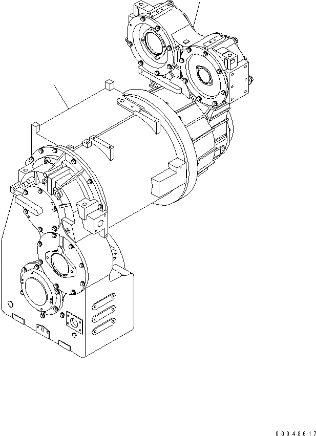 Схема запчастей Komatsu WA600-6R - ГИДРОТРАНСФОРМАТОР И ТРАНСМИССИЯ(№-) ГИДРОТРАНСФОРМАТОР И ТРАНСМИССИЯ