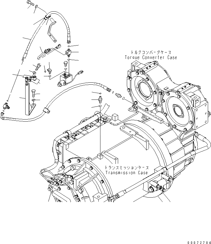 Схема запчастей Komatsu WA600-6R - ГИДРОТРАНСФОРМАТОР И ТРАНСМИССИЯ (СОЛЕНОИДНЫЙ КЛАПАН ТРУБЫ¤ /) ГИДРОТРАНСФОРМАТОР И ТРАНСМИССИЯ