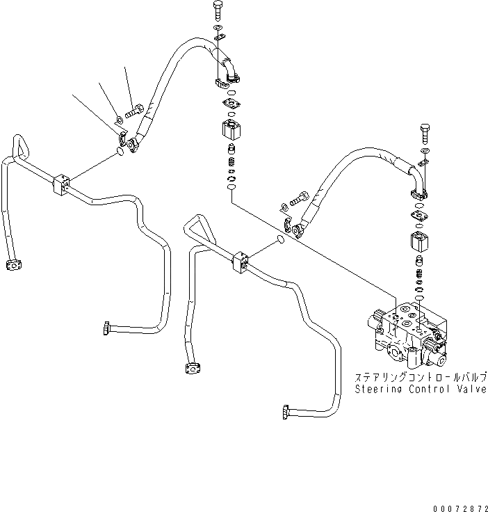 Схема запчастей Komatsu WA600-6R - КЛАПАН УПРАВЛЕНИЯ ПОВОРОТОМ (КОМПОНЕНТЫ) ГИДРАВЛИКА