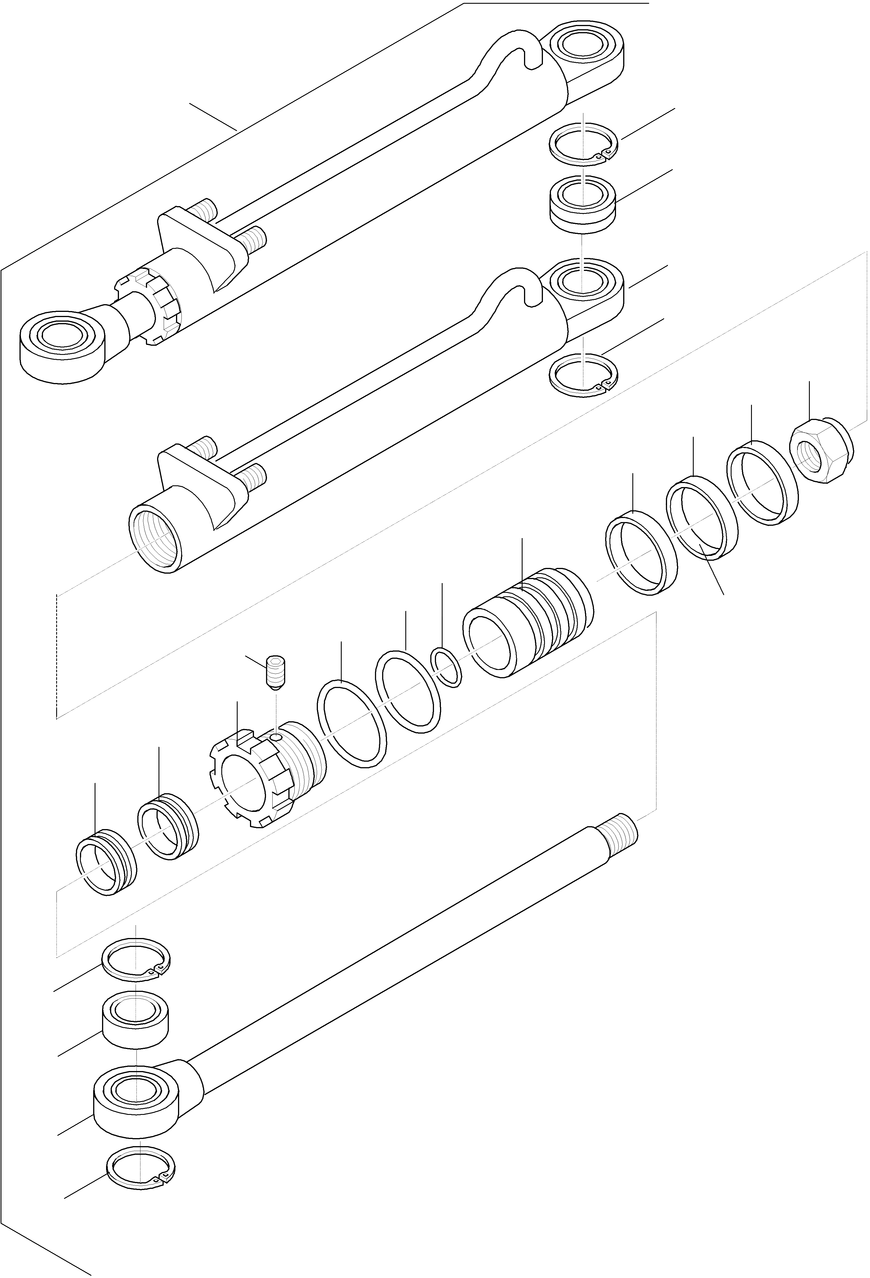 Схема запчастей Komatsu WA65-3 - ЦИЛИНДР РУЛЕВ. УПР-Я 7 РУЛЕВ. УПРАВЛЕНИЕ