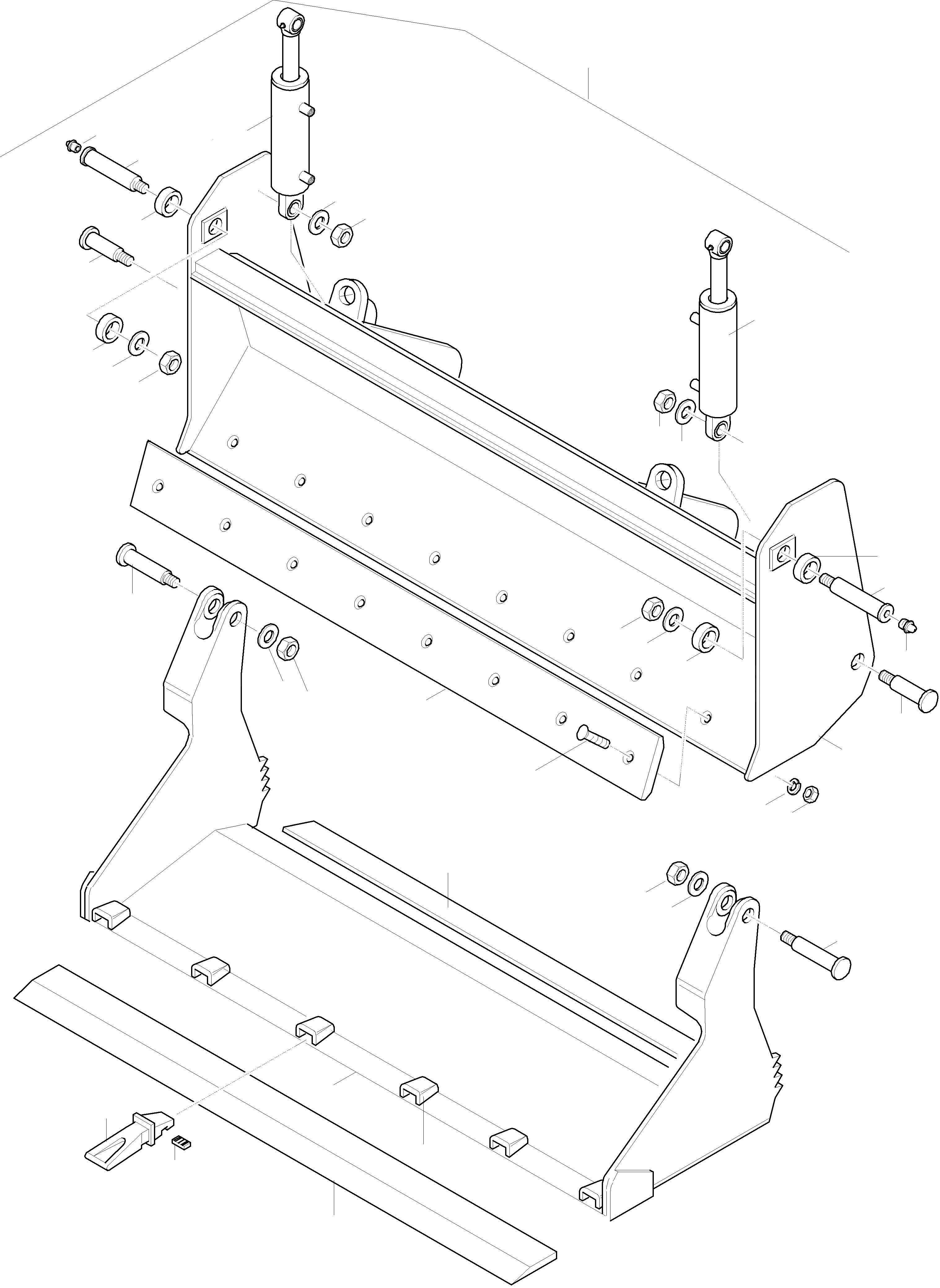 Схема запчастей Komatsu WA65-3 - GRAB КОВШ, ЧАСТЬ I ОБОРУД-Е