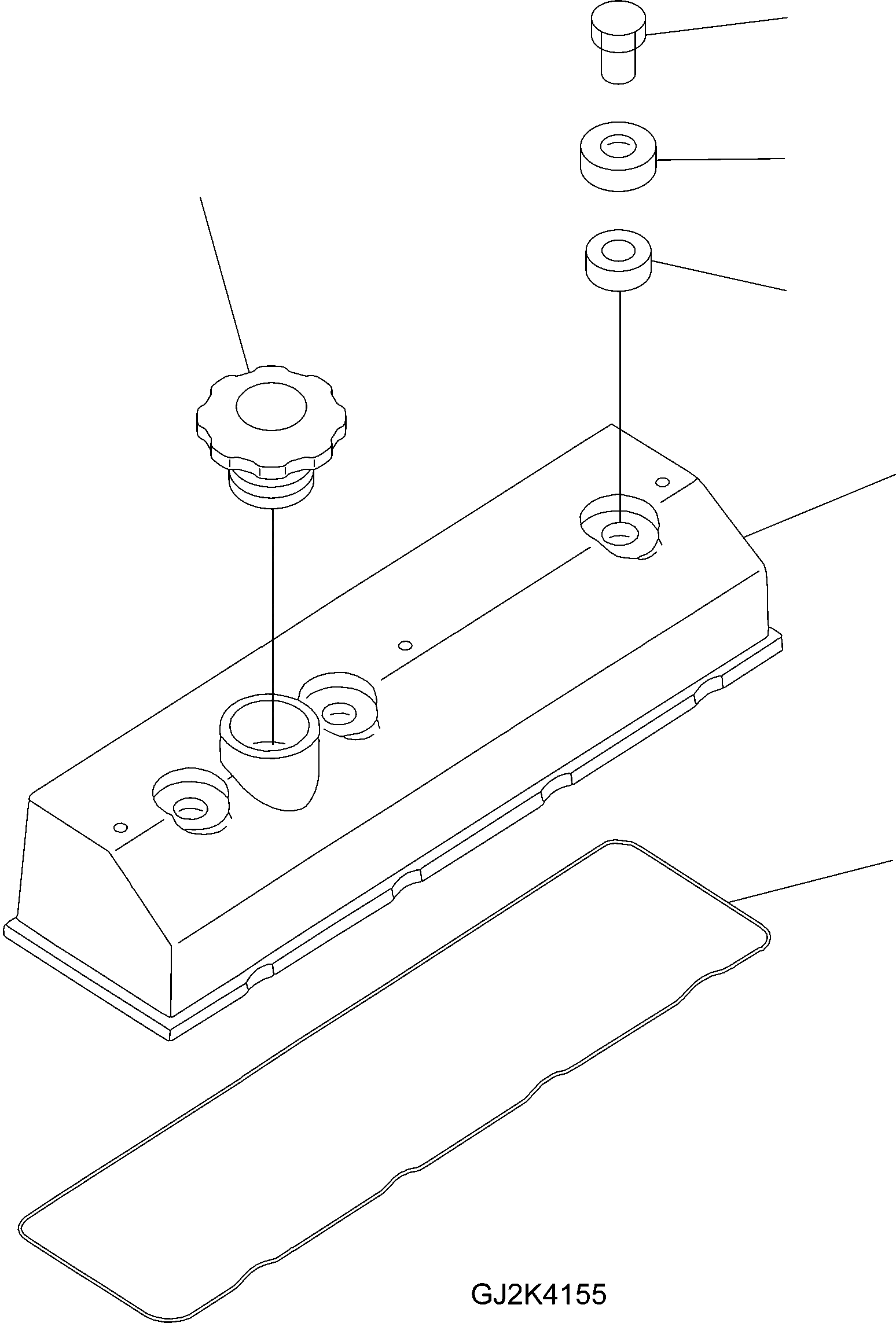 Схема запчастей Komatsu WA65-5 - ГОЛОВКА ЦИЛИНДРОВ COVER, ATTACHING ЧАСТИ ДВИГАТЕЛЬ, КРЕПЛЕНИЕ ДВИГАТЕЛЯ