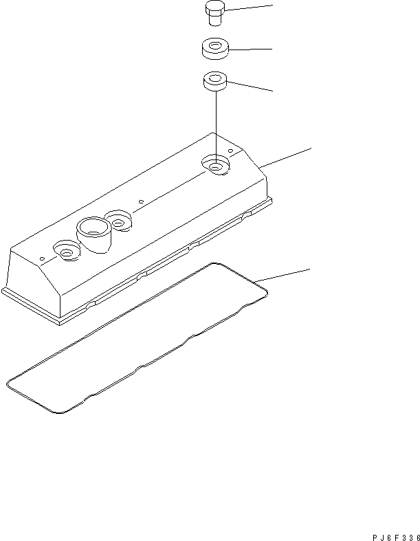 Схема запчастей Komatsu WA65-6 - КРЫШКА ГОЛОВКИ AA ДВИГАТЕЛЬ