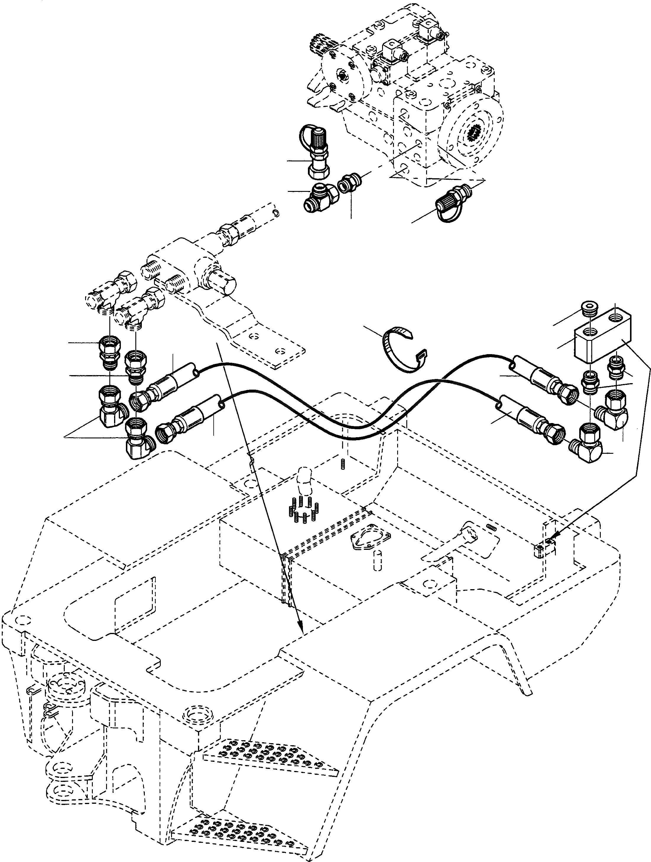 Схема запчастей Komatsu WA65PT-3 - КОНТРОЛЬ PORT, EXECUTION I ГИДРАВЛИКА