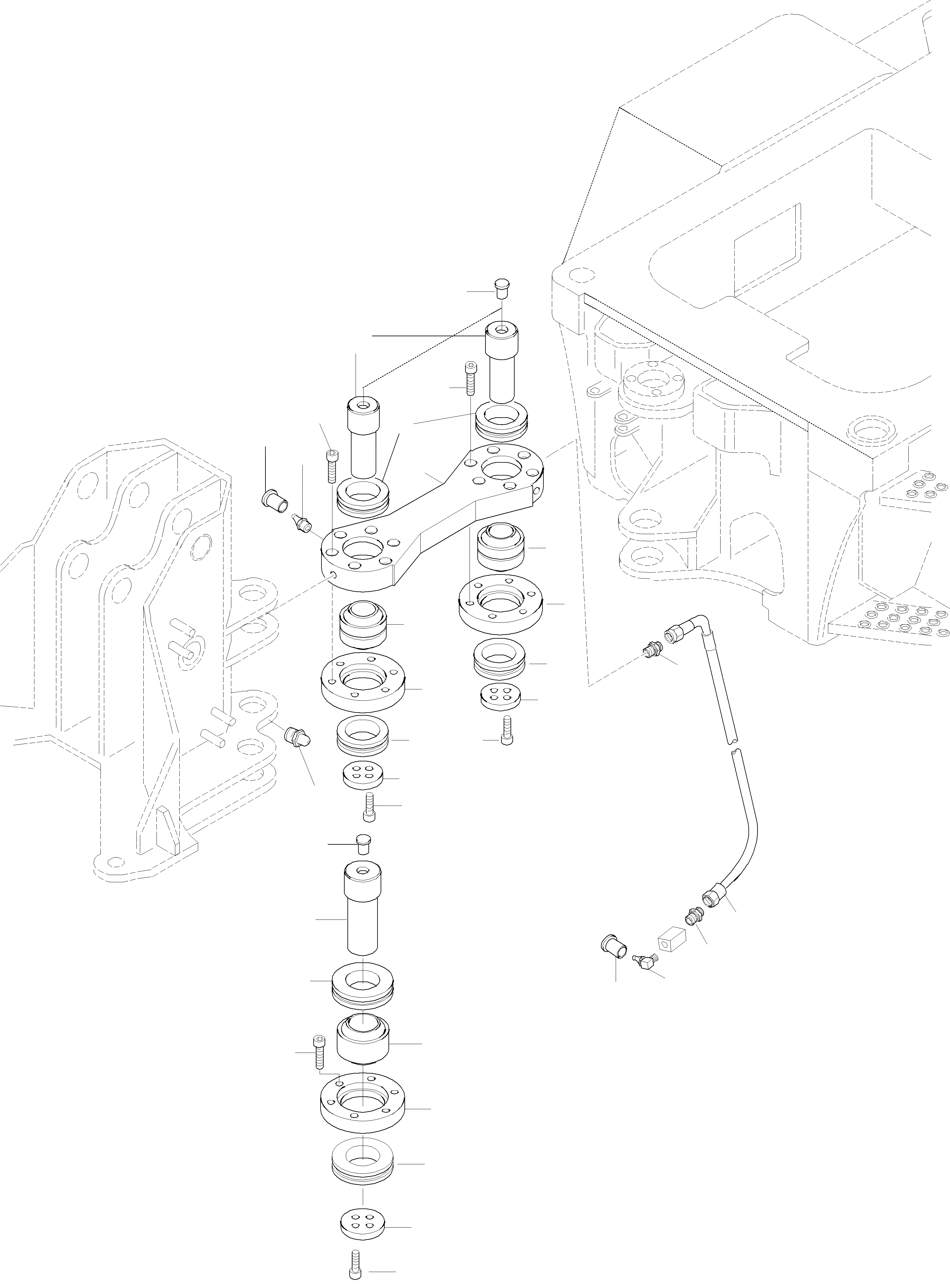 Схема запчастей Komatsu WA65PT-3 HA050075 - HA0500108 - HINGE РАМА