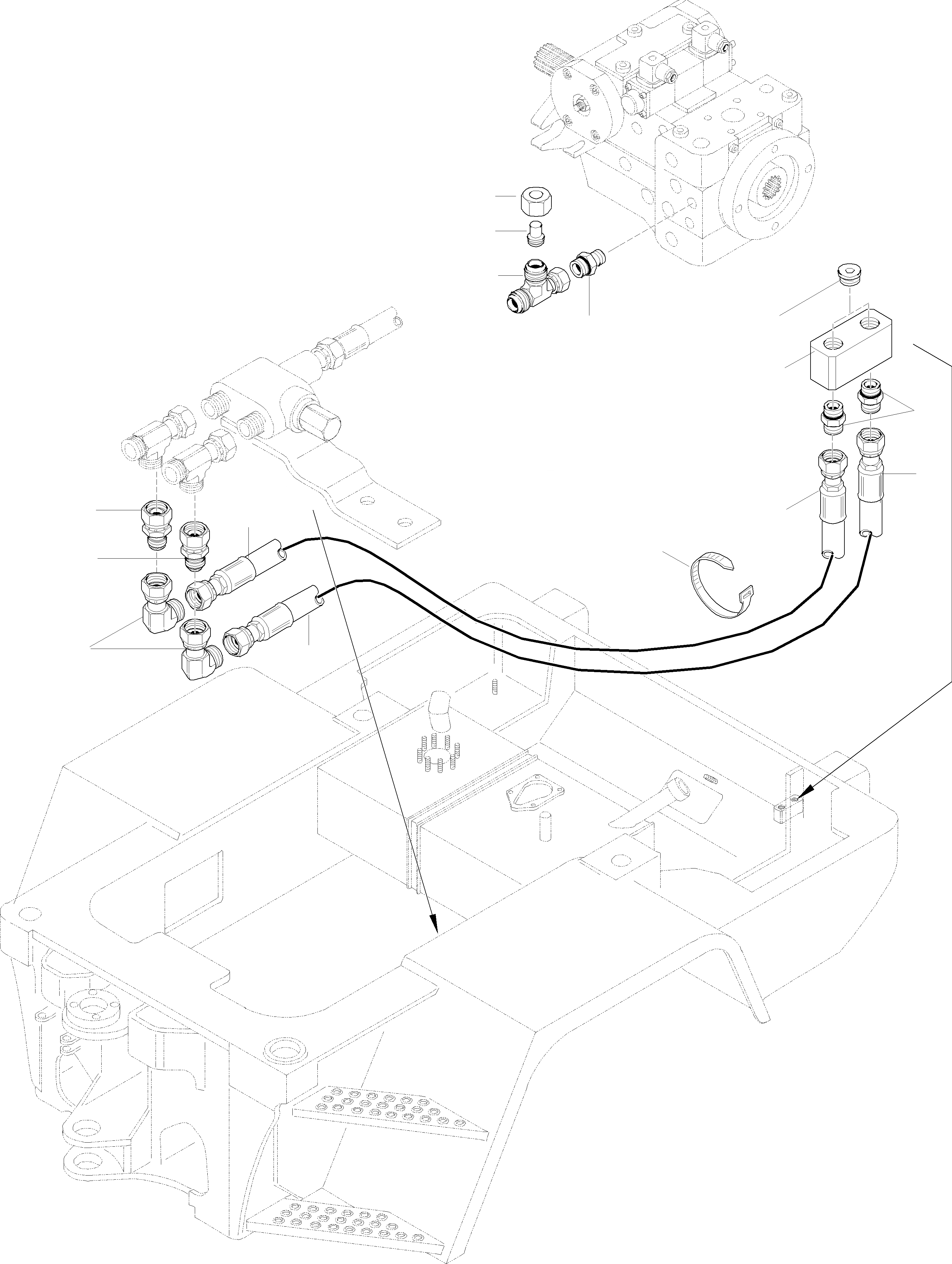 Схема запчастей Komatsu WA65PT-3 HA050075 - HA0500108 - КОНТРОЛЬ PORT ГИДРАВЛИКА