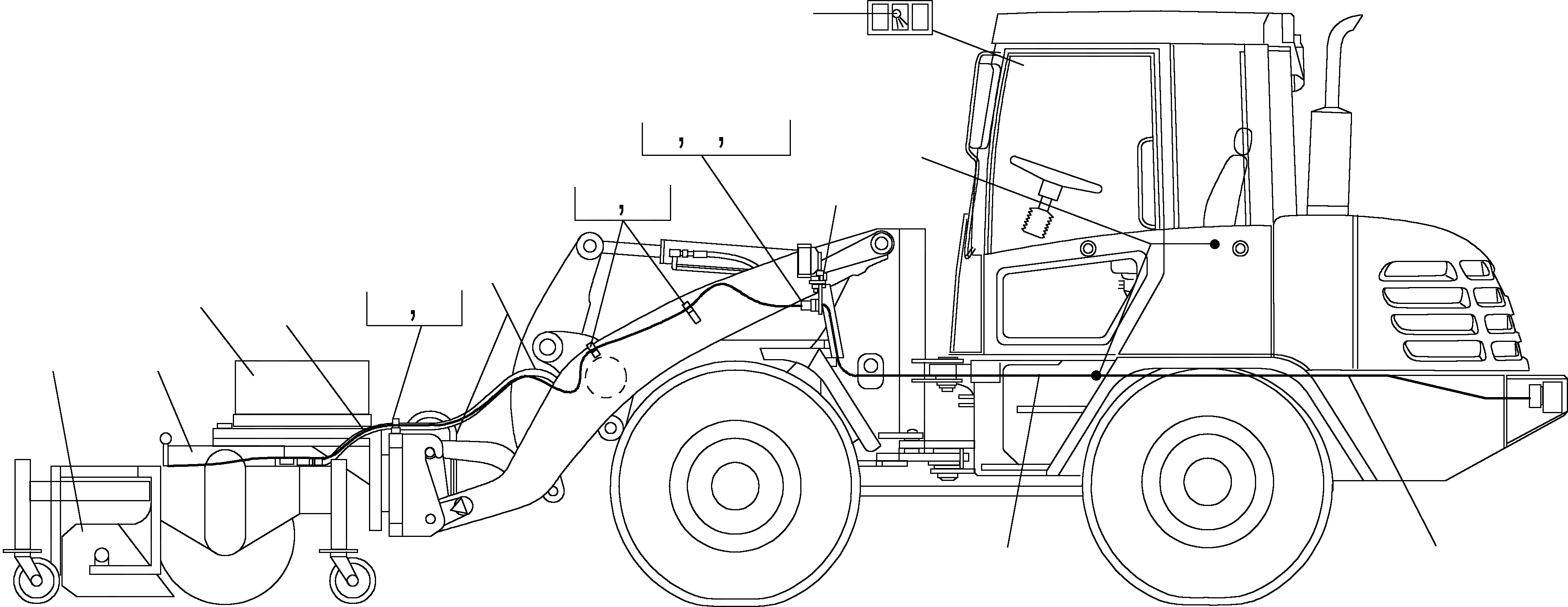 Схема запчастей Komatsu WA65PT-3 HA050075 - HA0500108 - SWEEPER ОБОРУД-Е