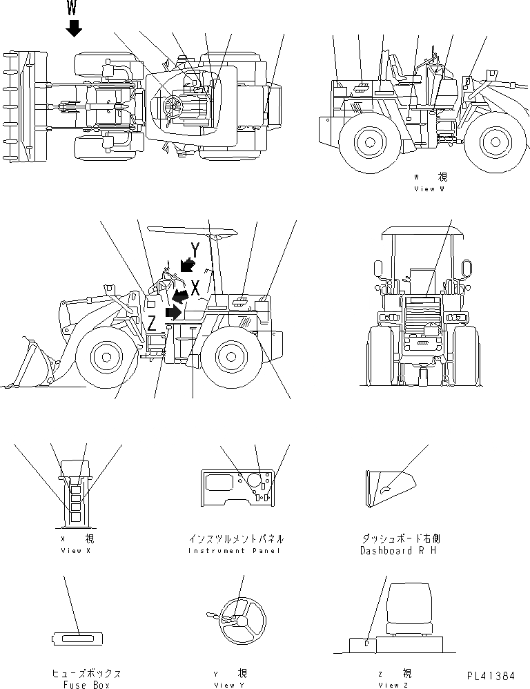 Схема запчастей Komatsu WA70-1 - МАРКИРОВКА (ЯПОН.)(№-999) МАРКИРОВКА¤ ИНСТРУМЕНТ И РЕМКОМПЛЕКТЫ