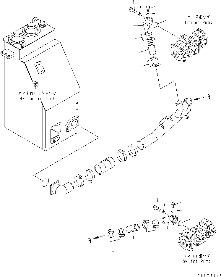 Схема запчастей Komatsu WA700-3 - ГИДРОТРАНСФОРМАТОР И ТРАНСМИССИЯ (ГИДРОЛИНИЯ) (ВСАСЫВ. ЛИНИЯ)(№7-) ГИДРОТРАНСФОРМАТОР И ТРАНСМИССИЯ