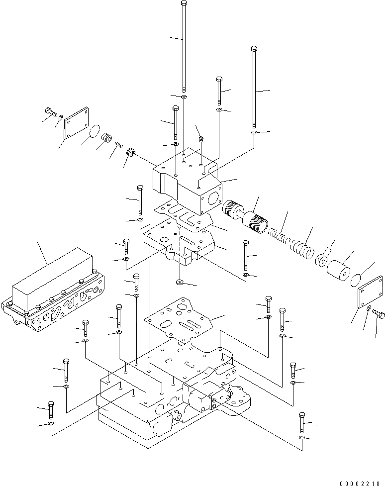 Схема запчастей Komatsu WA700-3 - КЛАПАН УПРАВЛЕНИЯ ТРАНСМИССИЕЙ (/)(№-) ГИДРОТРАНСФОРМАТОР И ТРАНСМИССИЯ
