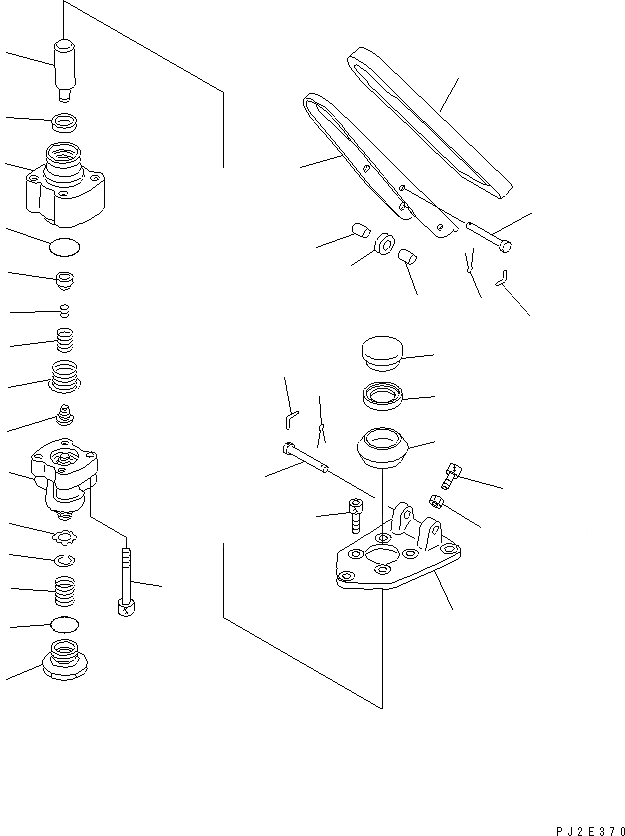 Схема запчастей Komatsu WA700-3 - ПОЛ (ОДИНОЧН. ТОРМОЗН. КЛАПАН¤ ВНУТР. ЧАСТИ)(№-7) КАБИНА ОПЕРАТОРА И СИСТЕМА УПРАВЛЕНИЯ