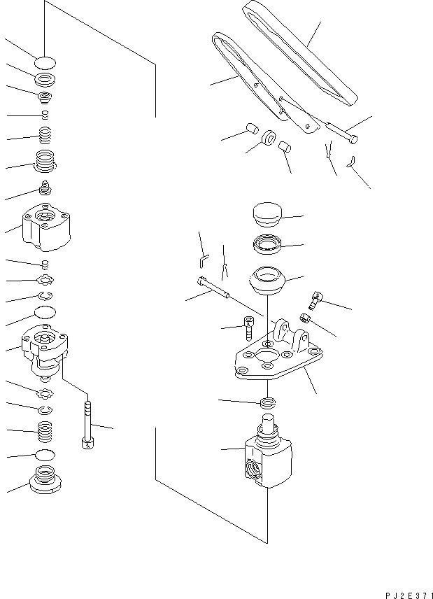 Схема запчастей Komatsu WA700-3 - ПОЛ (ТАНДЕМН. ТОРМОЗН. КЛАПАН¤ ВНУТР. ЧАСТИ)(№7-) КАБИНА ОПЕРАТОРА И СИСТЕМА УПРАВЛЕНИЯ