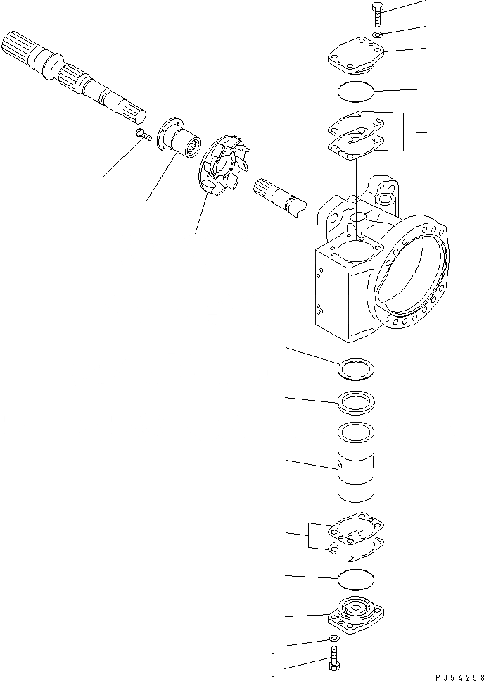 Схема запчастей Komatsu WA700-3 - ПЕРЕКЛЮЧАТЕЛЬ НАСОС (7/8)(№7-) ОСНОВН. КОМПОНЕНТЫ И РЕМКОМПЛЕКТЫ