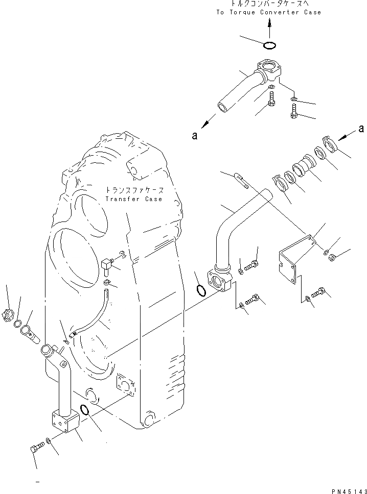 Схема запчастей Komatsu WA700-1 - КОРПУС ПЕРЕДАЧИ (/) ГИДРОТРАНСФОРМАТОР И ТРАНСМИССИЯ
