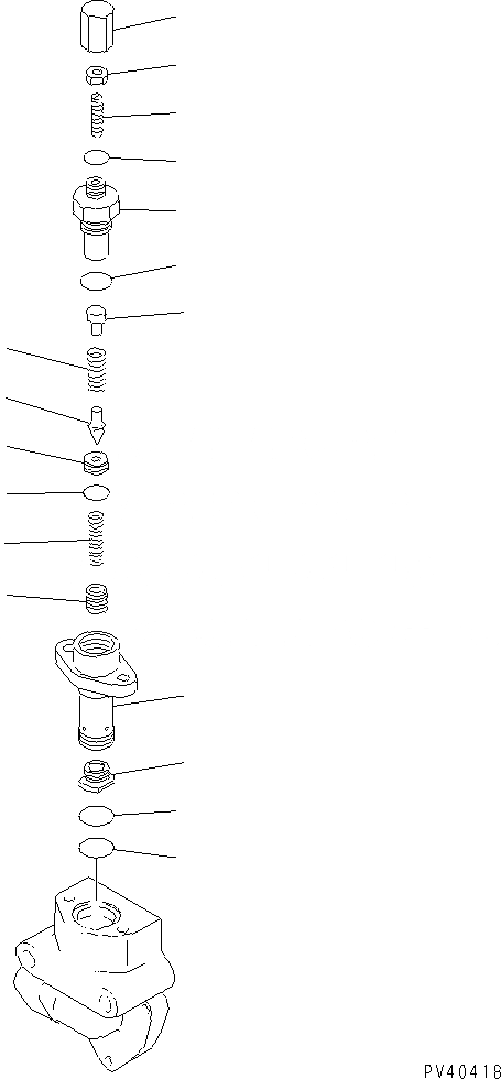 Схема запчастей Komatsu WA700-1 - РАЗГРУЗ. КЛАПАН УПРАВЛ-Е РАБОЧИМ ОБОРУДОВАНИЕМ