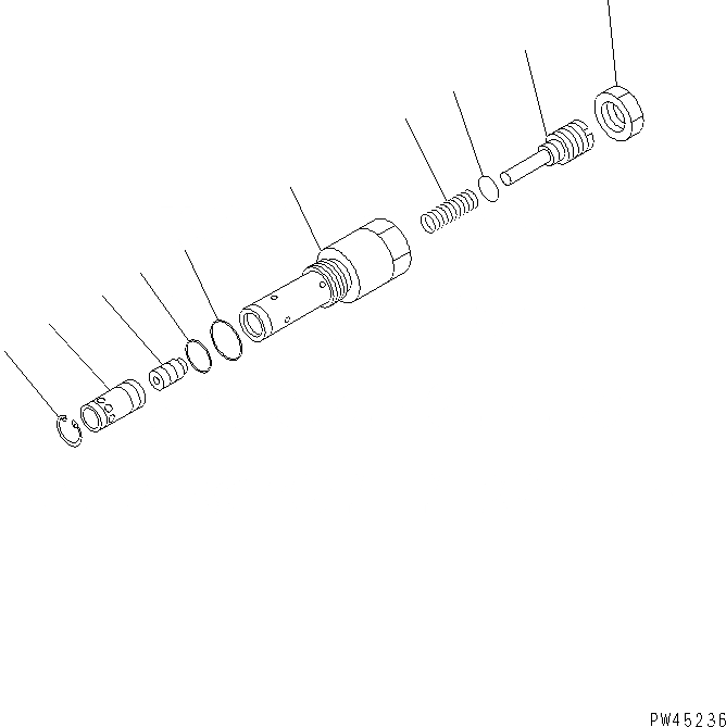 Схема запчастей Komatsu WA700-1 - ПОГРУЗ. НАСОС (РАЗГРУЗ. КЛАПАН) (/9) УПРАВЛ-Е РАБОЧИМ ОБОРУДОВАНИЕМ