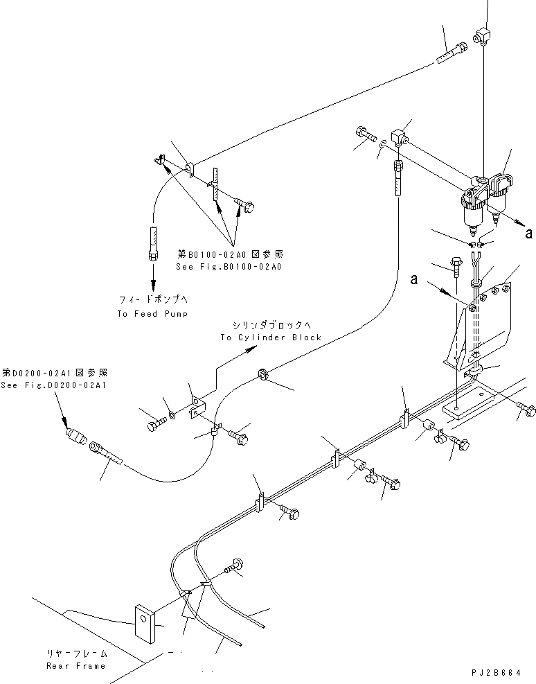 Схема запчастей Komatsu WA700-3 - ТОПЛИВОПРОВОД. (ВОДООТДЕЛИТЕЛЬ И ТРУБЫ)(№-7) ТОПЛИВН. БАК. AND КОМПОНЕНТЫ