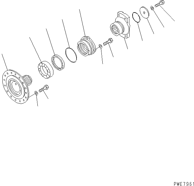 Схема запчастей Komatsu WA700-3 - ГИДРОТРАНСФОРМАТОР ВХОДН. ВАЛ ГИДРОТРАНСФОРМАТОР И ТРАНСМИССИЯ